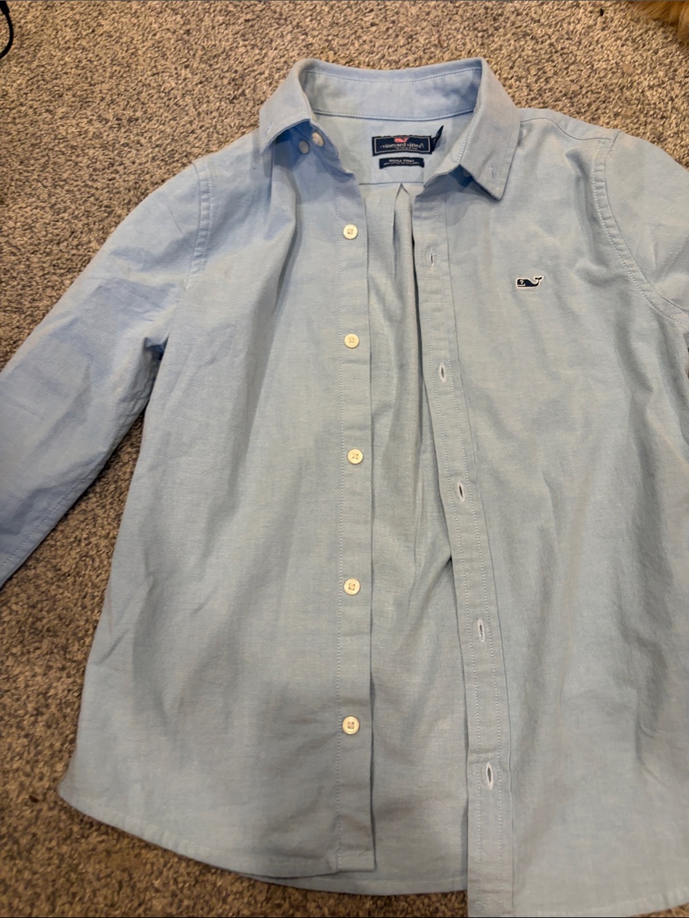 Vineyard Vines Boys Light Blue Button-Down Shirt